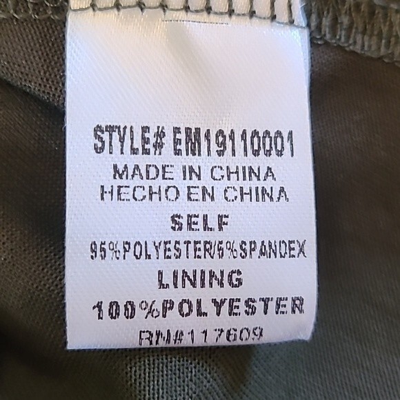 Emberley Olive Green A-Line Prairie Boho Size L - Picture 14 of 16